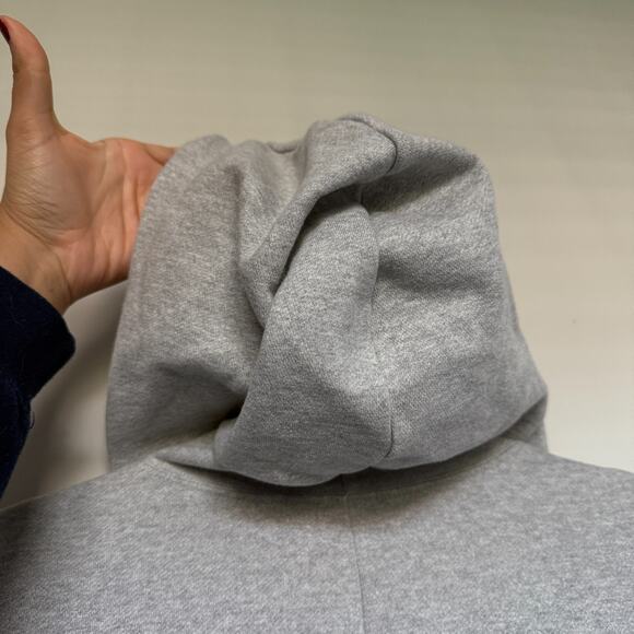 Athleta Women Cardigan Sweater Medium Gray Open Front Pockets Athleisure Capsule - Picture 9 of 10